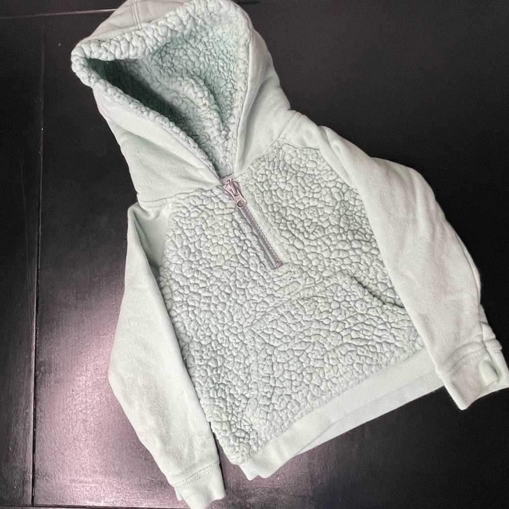 Carter’s Mint Green Sherpa Hoodie 24months